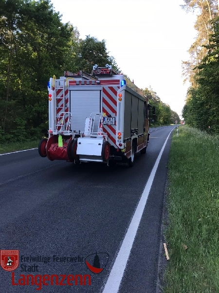 Verkehrsunfall auf der B8 Richtung Nürnberg
