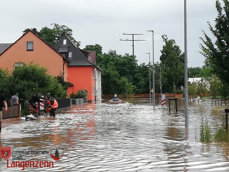 Unwettereinsätze nach extremen Hochwasser