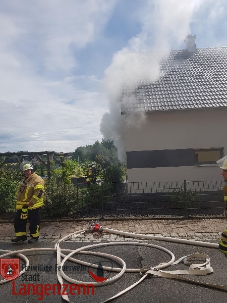 Zimmerbrand in Einfamilienhaus