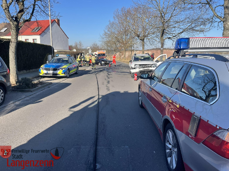 Verkehrsunfall mit zwei PKW