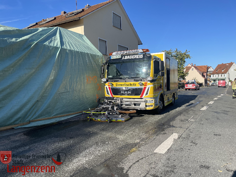 Hydrauliköl auf der Straße