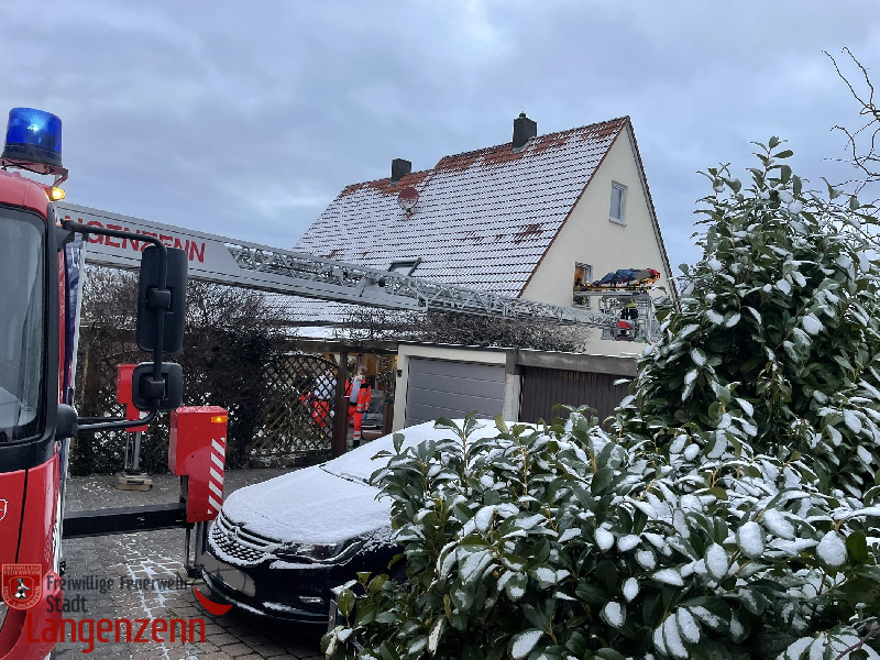 Rettung über Drehleiter