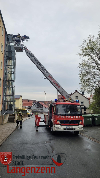 Rettung über Drehleiter
